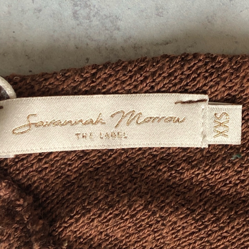 Savannah Morrow Top Triangle Knit Bronze Brown — image 5 of 8